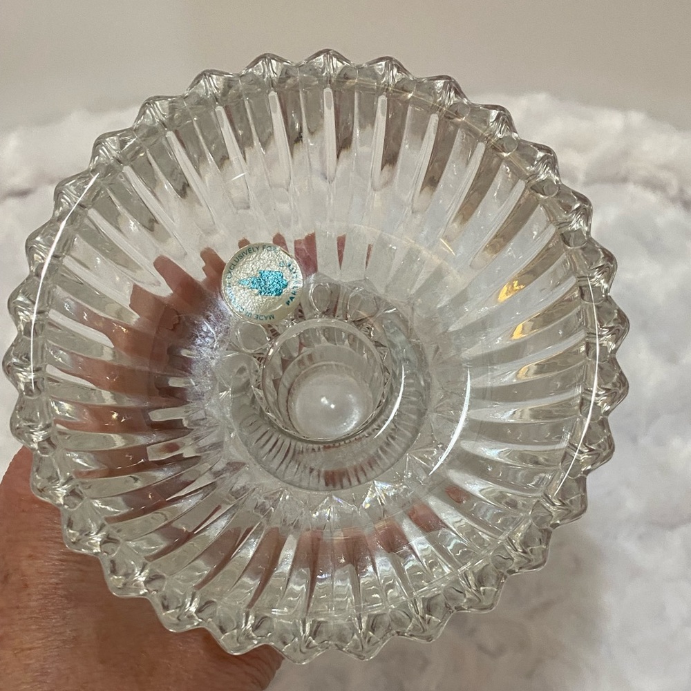 PartyLite Vienna Waltz Crystal Vase & Candle Holder - Like New - Picture 4 of 7
